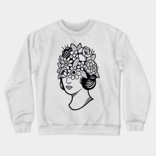 Blind woman Crewneck Sweatshirt